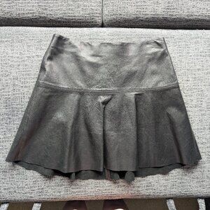 Vince Leather Skirt - Black size 6